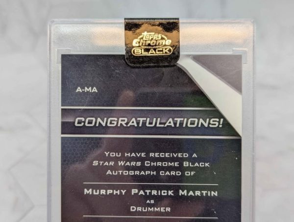 Topps Chrome Black Star Wars Drummer Autograph Card - BP390994-3 - Image 6