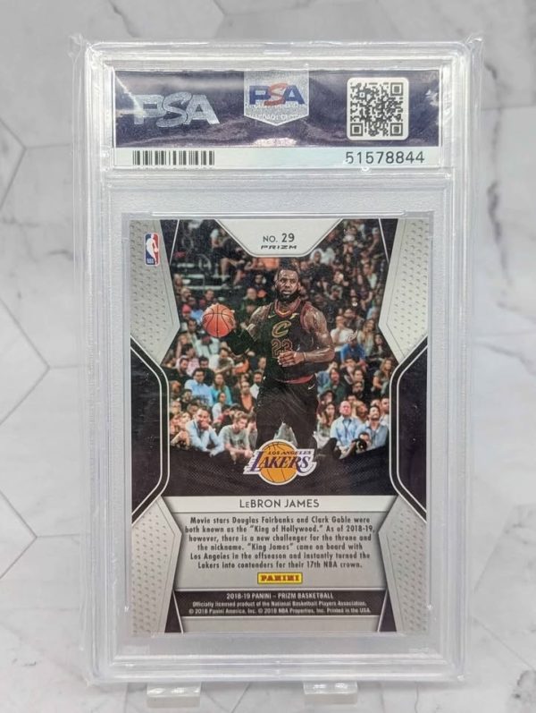 PSA Graded 2018 Panini Prizm LeBron James Dominance Card (Mint 9) - BP391383 - Image 5