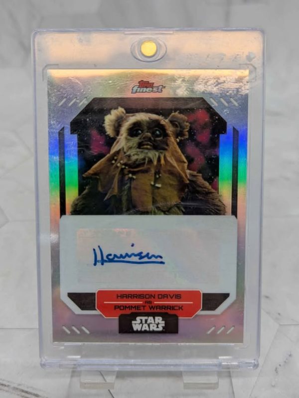 Topps Finest Star Wars Harrison Davis as Pommet Warrick Autograph Card - BP390993-9 - Image 2