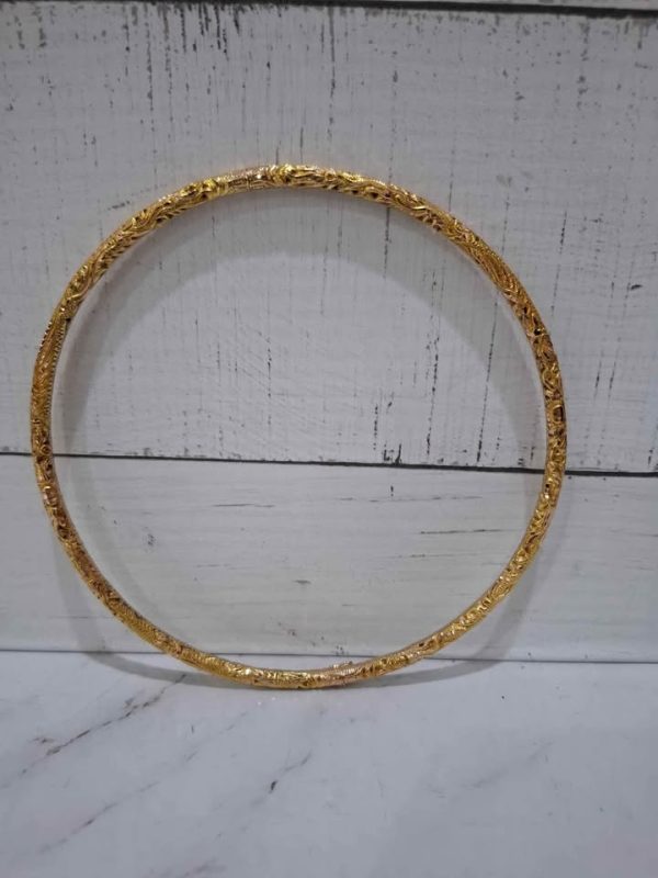 14CT YELLOW GOLD PATTERNED NECKLACE TW389335 - Image 9