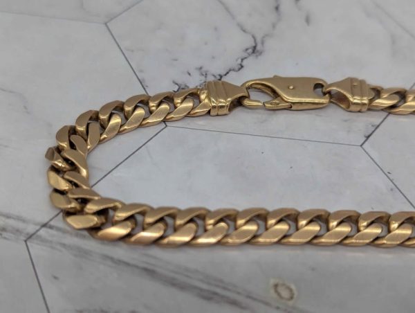 9ct Yellow Gold Curblink Chain (74.6gms) - BP393705 - Image 2