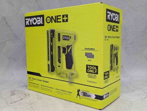 Ryobi 18V ONE+ 10mm Crown Stapler Skin-Only (R18ST50) - BP390582