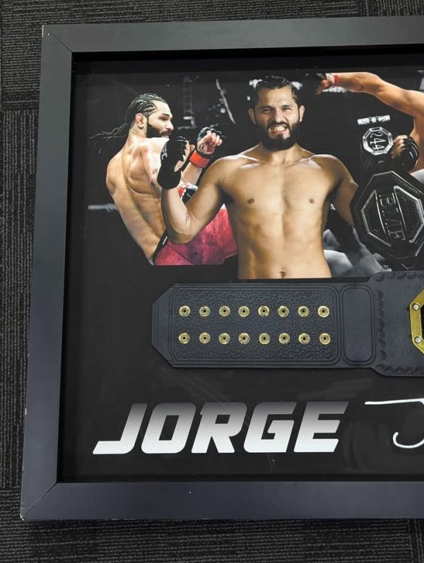 Framed UFC Jorge Masvidal Autographed Belt Memorabilia - BP391468 - Image 2