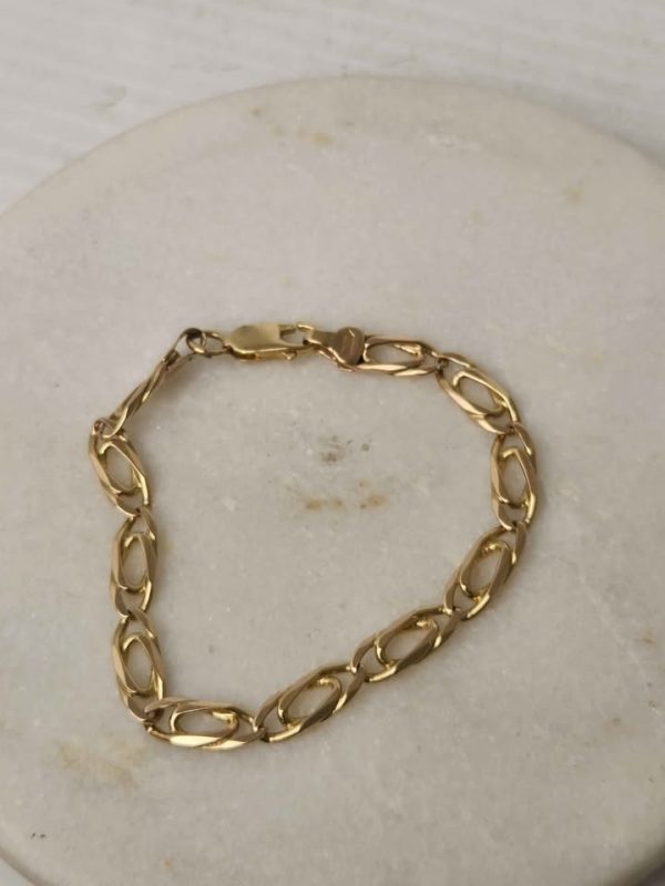 9CT YELLOW GOLD BRACELET #GN370811 - Image 3