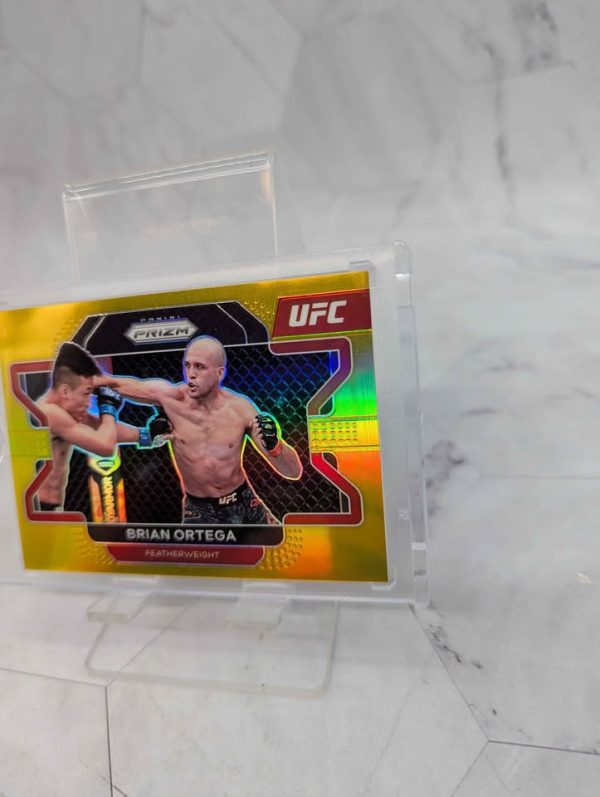 2022 Prizm UFC Brian Ortega Gold 1/10 Bookend Trading Card - BP391099 - Image 7