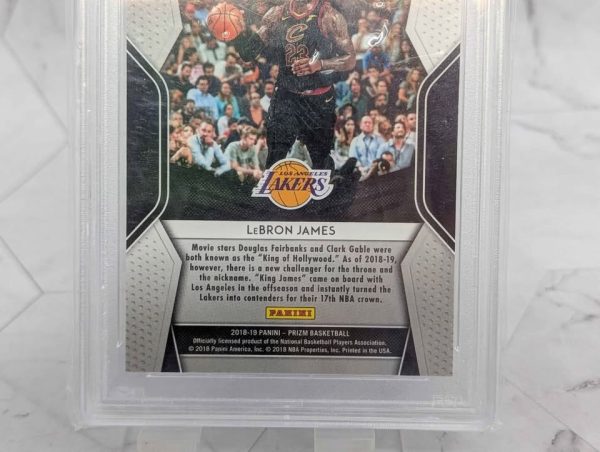 PSA Graded 2018 Panini Prizm LeBron James Dominance Card (Mint 9) - BP391383 - Image 7