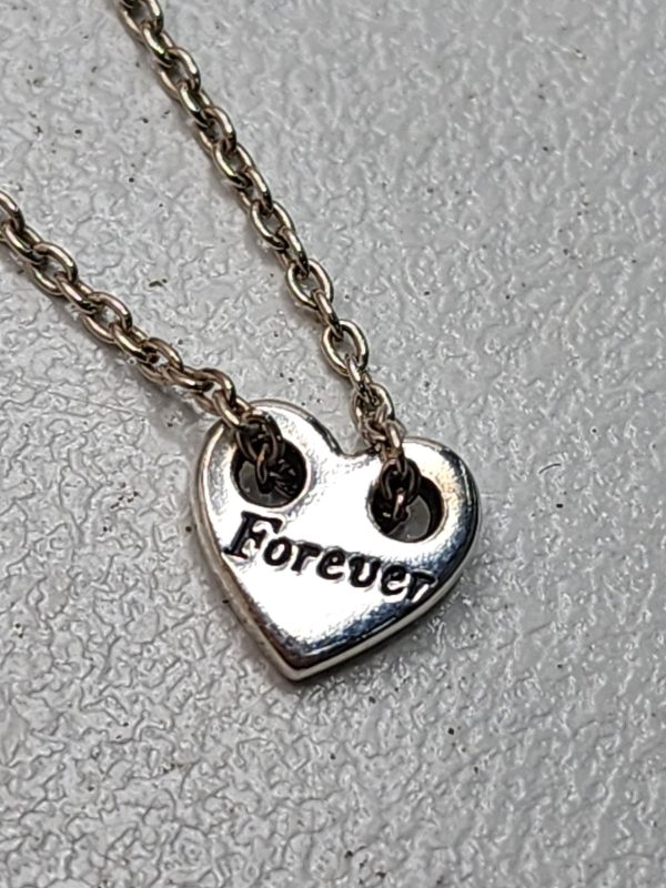 Pandora Sterling Silver Matching Engraved Heart Necklaces - IP391635 - Image 2