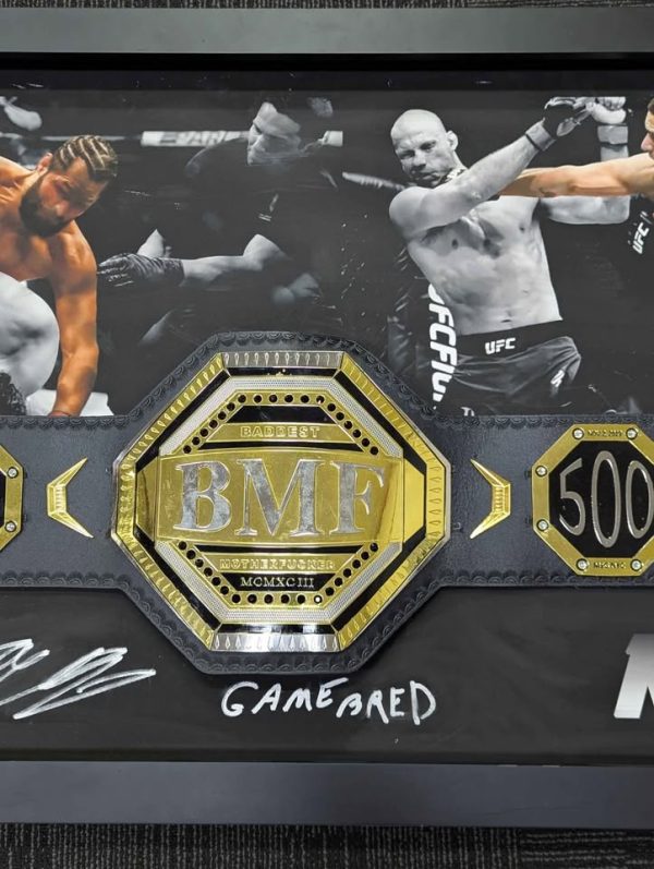 Framed UFC Jorge Masvidal Autographed Belt Memorabilia - BP391468 - Image 4