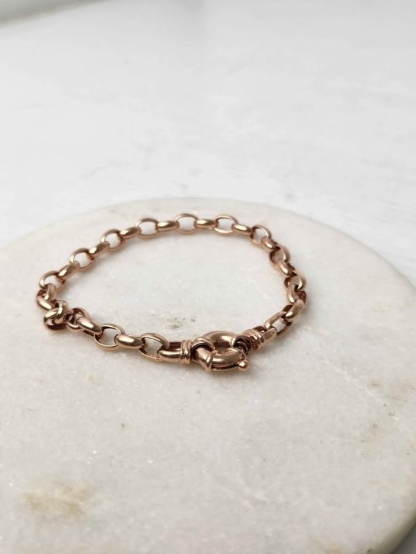 9CT ROSE GOLD BRACELET (BOLT LOCK) #GN388012 - Image 8