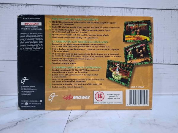 WAR GODS NINTENDO GAME *NO MANUAL* TW388806-42 - Image 3
