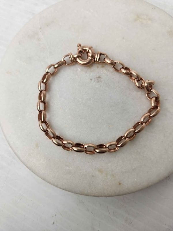 9CT ROSE GOLD BRACELET (BOLT LOCK) #GN388012 - Image 11