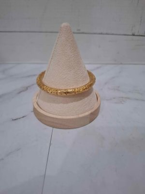 14CT YELLOW GOLD PATTERNED BANGLE TW389336