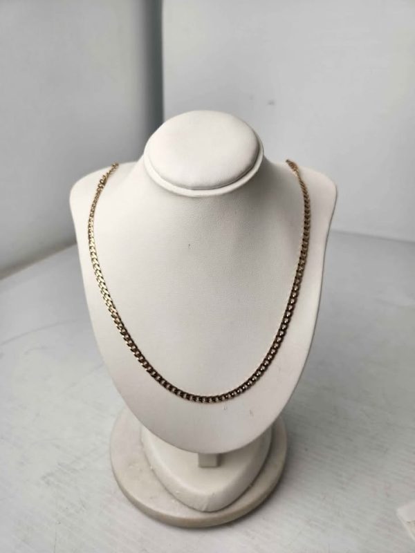 9CT YELLOW GOLD CURB LINK NECKLACE #GN388408 - Image 8