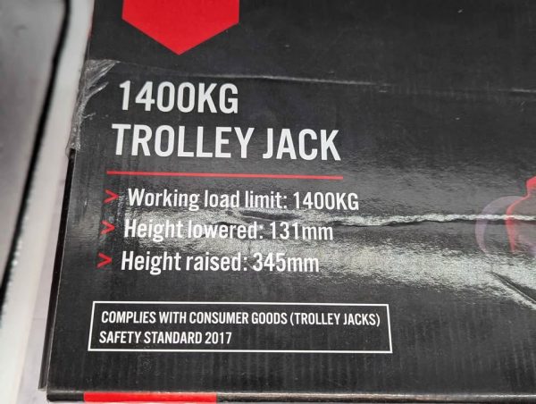 Sealed SCA 1400Kg Trolley Jack - BP393230 - Image 2