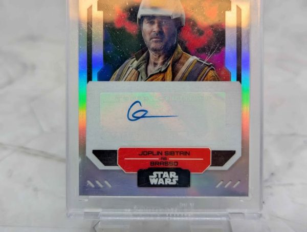Topps Finest Star Wars Joplin Sibtain as Brasso Autograph Card - BP390993-12 - Image 4