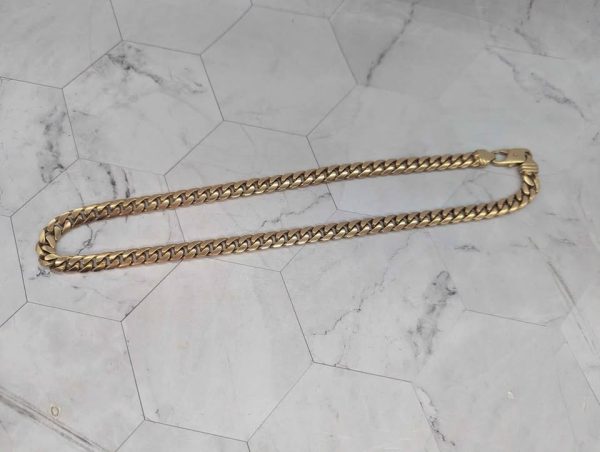 9ct Yellow Gold Curblink Chain (74.6gms) - BP393705