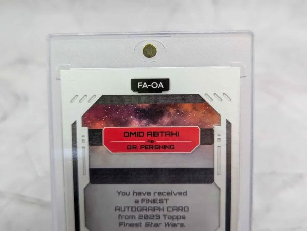 Topps Finest Star Wars Omid Abtahi as Dr. Pershing Autograph Card (067/199) - BP390993-10 - Image 6