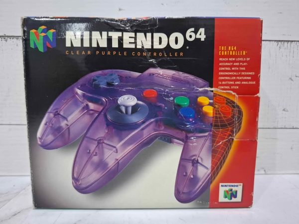 CLEAR PURPLE NINTENDO 64 CONTROLLER TW391645-7 - Image 10