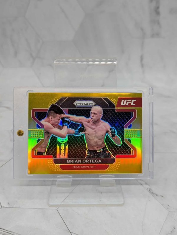 2022 Prizm UFC Brian Ortega Gold 1/10 Bookend Trading Card - BP391099 - Image 5