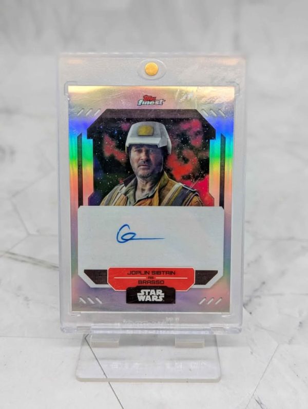 Topps Finest Star Wars Joplin Sibtain as Brasso Autograph Card - BP390993-12 - Image 2