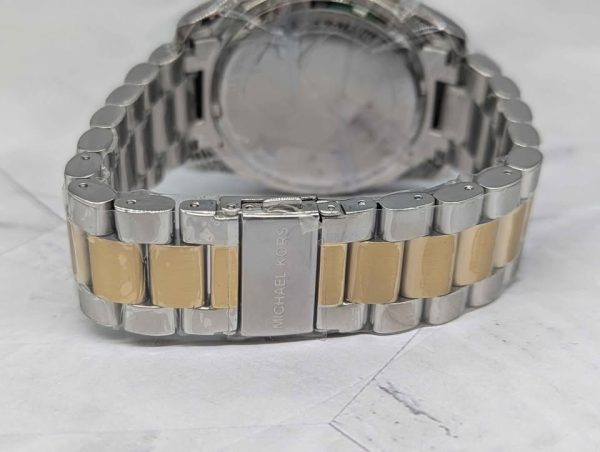 Michael Kors Bradshaw Silver Two Tone Chronograph Watch (MK-5627) - BP389911 - Image 9