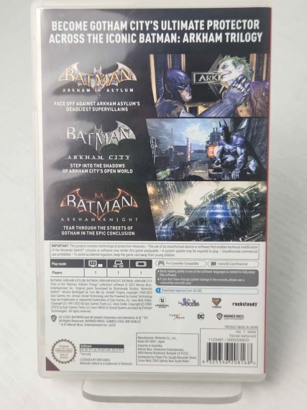 NINTENDO SWITCH GAME (BATMAN-ARKHAM TRILOGY) #GN394077 - Image 5