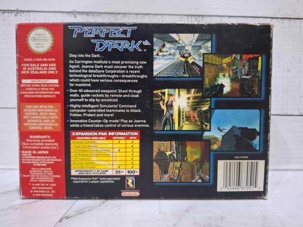 PERFECT DARK NINTENDO GAME *NO MANUAL* TW388806-28 - Image 12