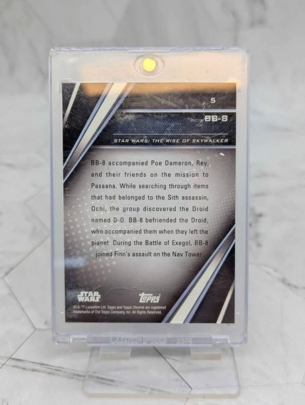 Topps Chrome Black Star Wars BB-8 Card (4/5) - BP390993-1 - Image 5