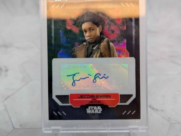 Topps Finest Star Wars Jecobi Swain as Jayco Autograph Card (02/10) - BP390993-3 - Image 4