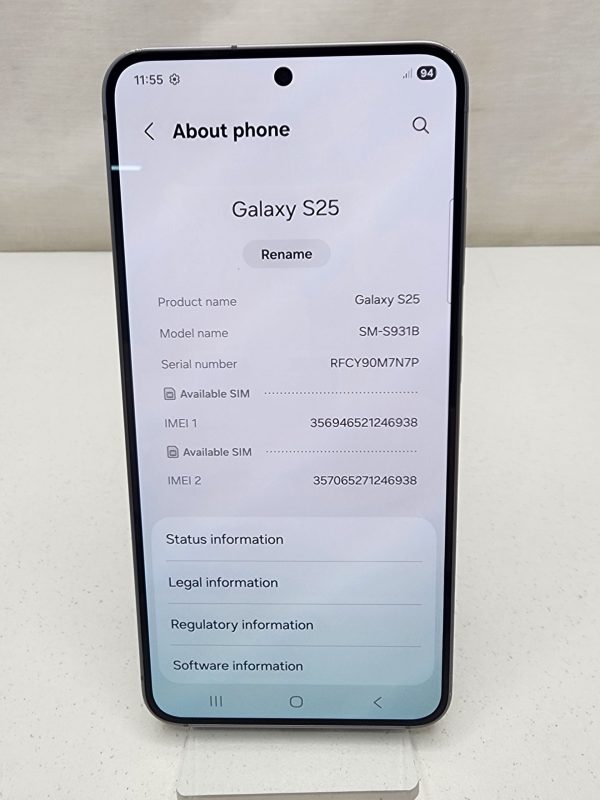 Samsung Galaxy S25 w/ Charger 256GB Silver Shadow- IP394456 - Image 15