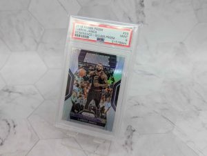 PSA Graded 2018 Panini Prizm LeBron James Dominance Card (Mint 9) - BP391383
