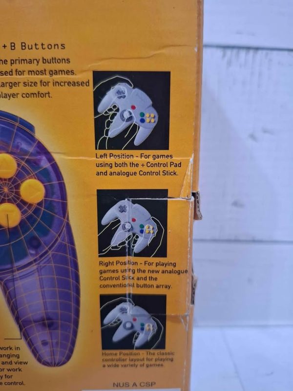 CLEAR PURPLE NINTENDO 64 CONTROLLER TW391645-7 - Image 5