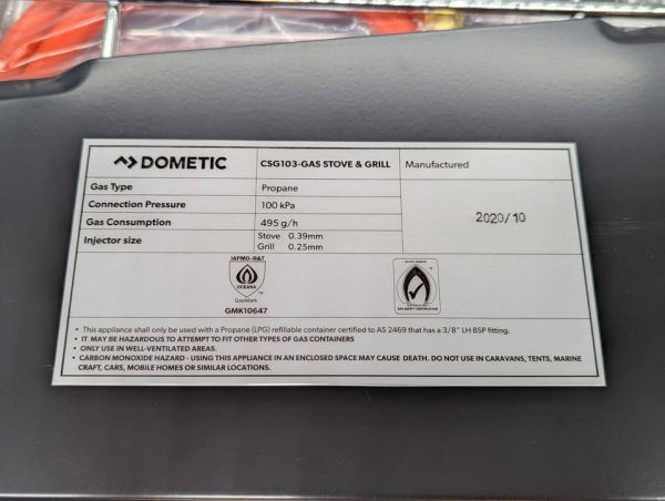 Dometic Gas Stove & Grill (CSG103) - BP392235 - Image 7