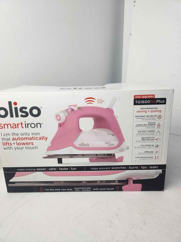 OLISO SMART IRON (PINK) IN BOX #GN390131 - Image 10