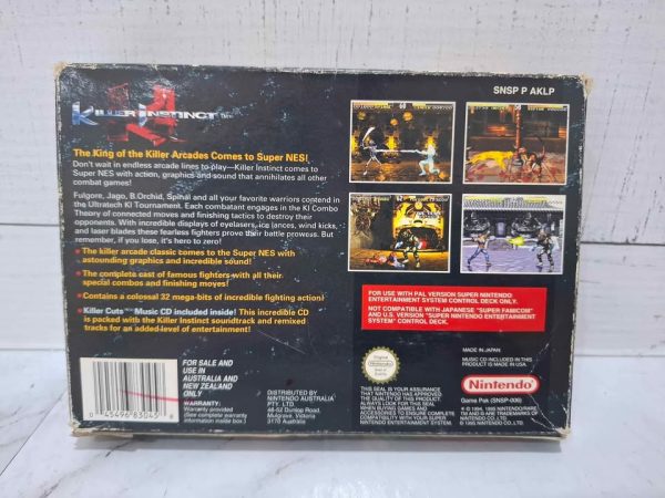 KILLER INSTINCT NINTENDO GAME *NO MANUAL* TW391645-28 - Image 3