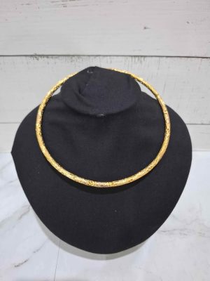 14CT YELLOW GOLD PATTERNED NECKLACE TW389335