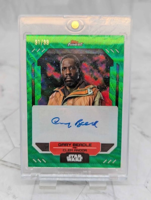 Topps Finest Star Wars Gary Beadle as Clem Andor Autograph Card (91/99) - BP390993-8 - Image 2