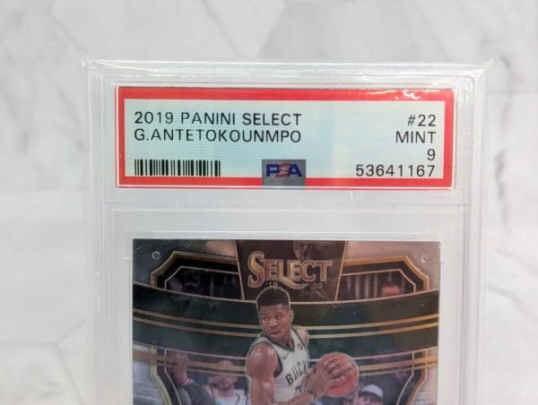 PSA Graded 2019 Panini Select Giannis Antetokounmpo Card (Mint 9) - BP391381 - Image 3