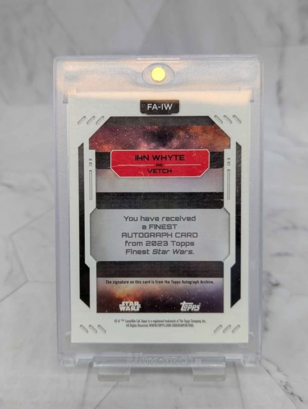 Topps Finest Star Wars Ian Whyte as Vetch Autograph Card (84/99) - BP390993-11 - Image 5