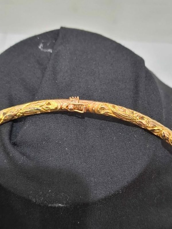 14CT YELLOW GOLD PATTERNED NECKLACE TW389335 - Image 10