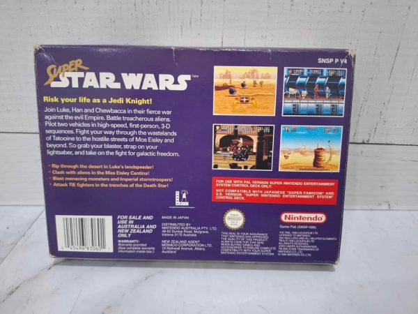 SUPER STARWARS NINTENDO GAME *NO MANUAL* TW391645-30 - Image 3