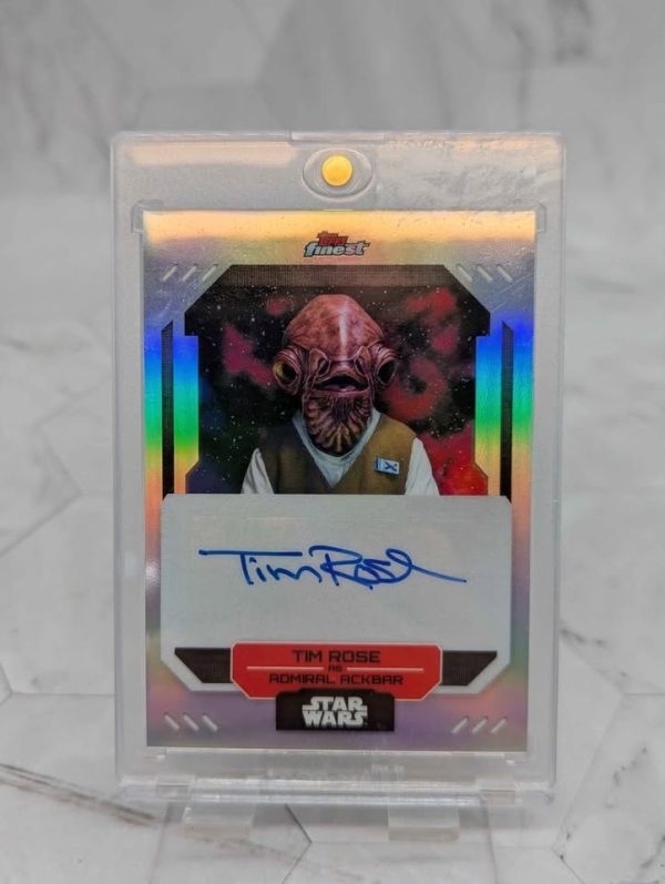 Topps Finest Star Wars Tim Rose as Admiral Ackbar Autograph Card - BP390993-13 - Image 2