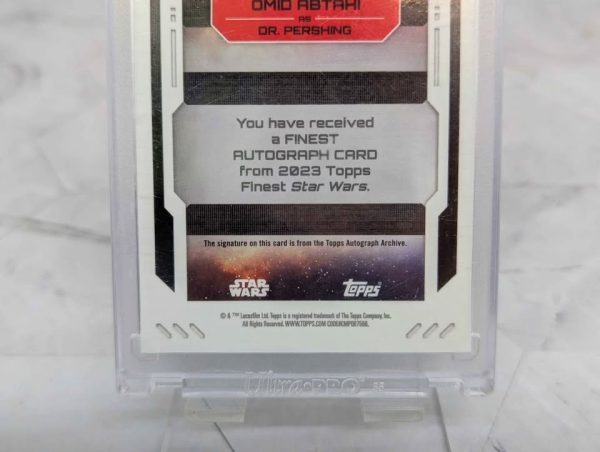 Topps Finest Star Wars Omid Abtahi as Dr. Pershing Autograph Card (067/199) - BP390993-10 - Image 7