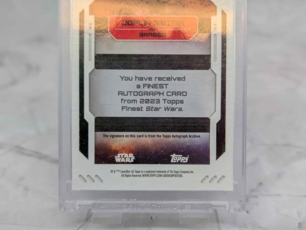 Topps Finest Star Wars Joplin Sibtain as Brasso Autograph Card - BP390993-12 - Image 7
