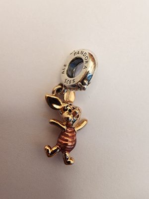 Pandora 14ct Rose Gold Plated Piglet Charm - IP377423-4