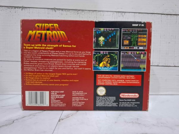 SUPER METROID NINTENDO GAME *NO MANUAL* TW388806-43 - Image 3