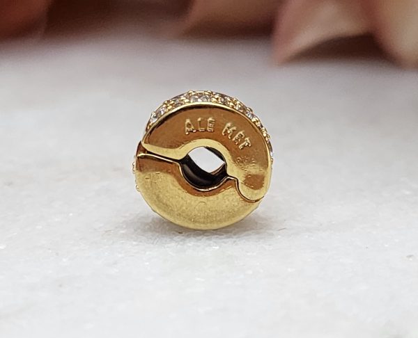 Pandora Clear Stone Gold Plated Spacer Charm - IP389463-2 - Image 13