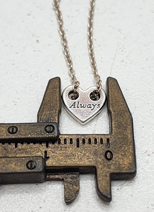 Pandora Sterling Silver Matching Engraved Heart Necklaces - IP391635 - Image 7