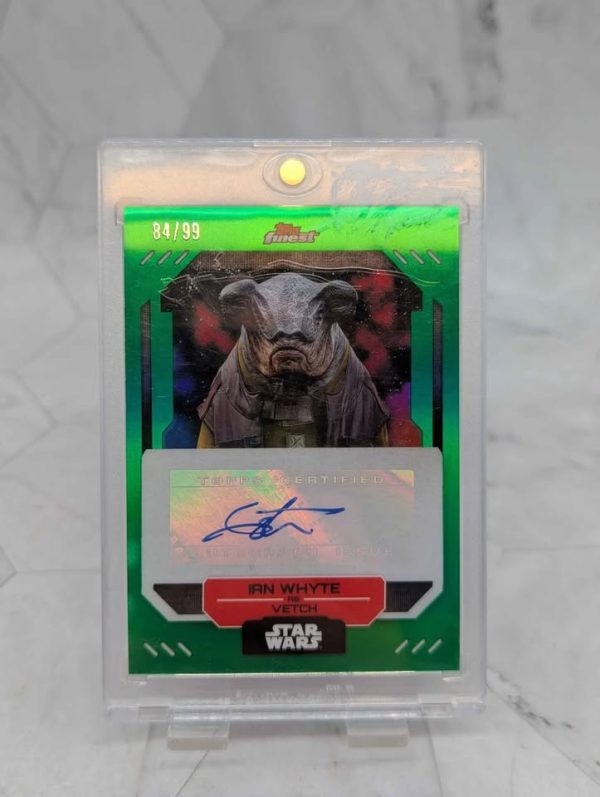 Topps Finest Star Wars Ian Whyte as Vetch Autograph Card (84/99) - BP390993-11 - Image 2