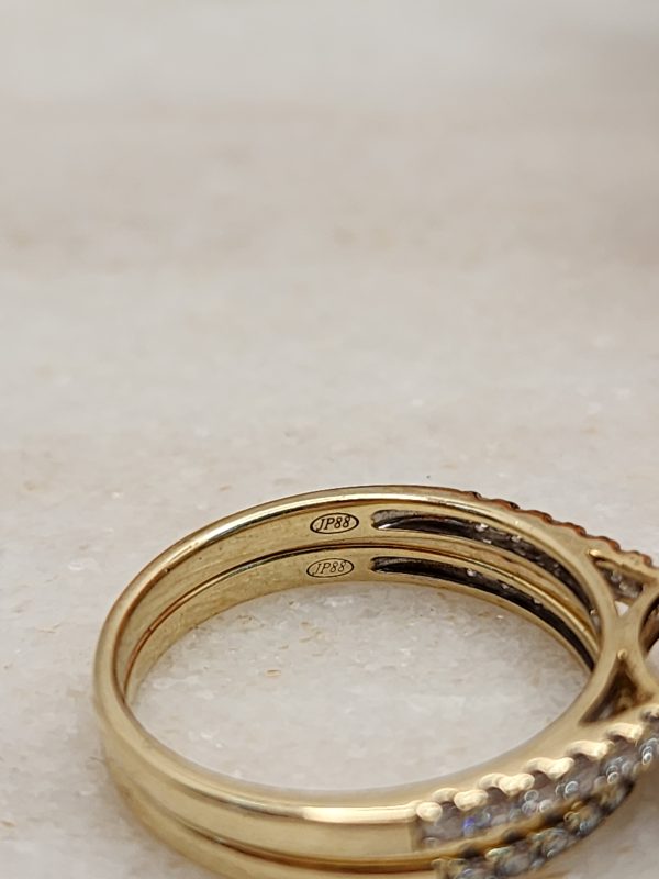 Ladies 9CT Yellow Gold Diamond Ring Set With Valuation - IP388910 - Image 7